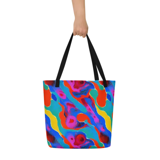 Irvin Rhapsody on a Large Tote Bag W/ Pocket
