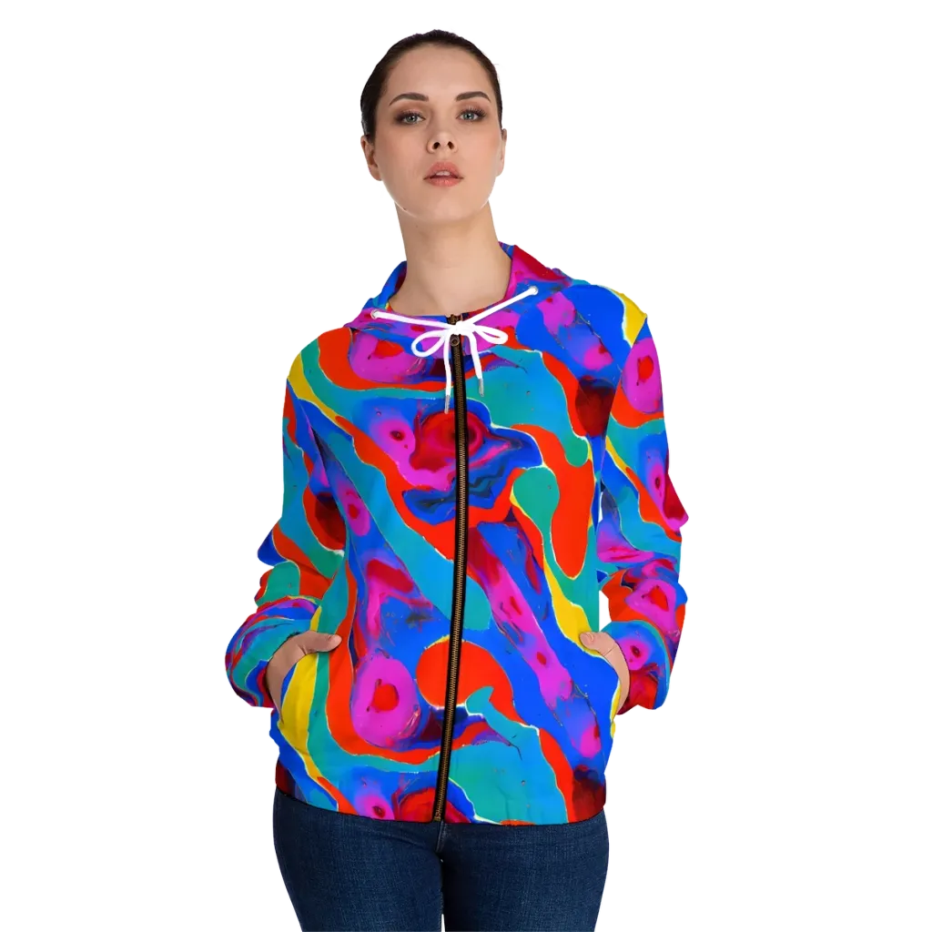 Irvin Rhapsody on Women's Full-Zip Hoodie — Front On Person