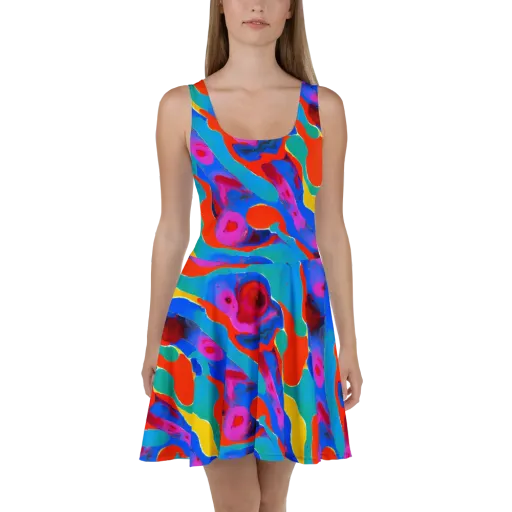 Irvin Rhapsody on a Skater Dress