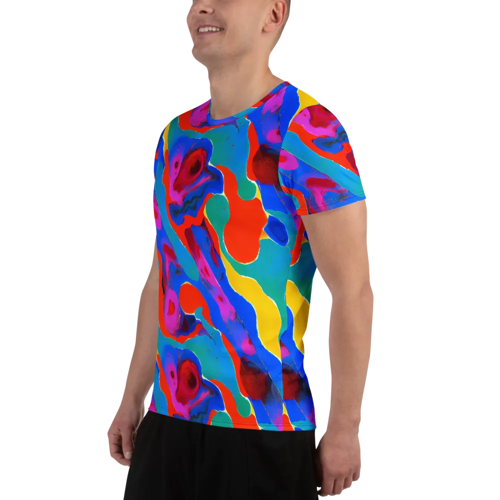 Irvin Rhapsody on Men's Athletic T-Shirt — Left