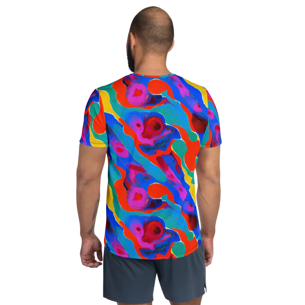 Irvin Rhapsody on Men's Athletic T-Shirt — Back