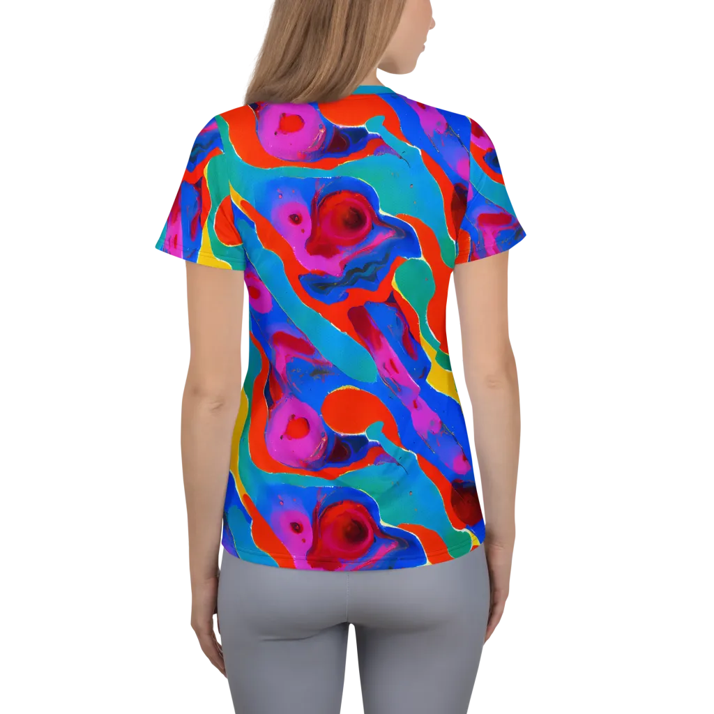 Irvin Rhapsody on Women's Athletic T-Shirt — Back