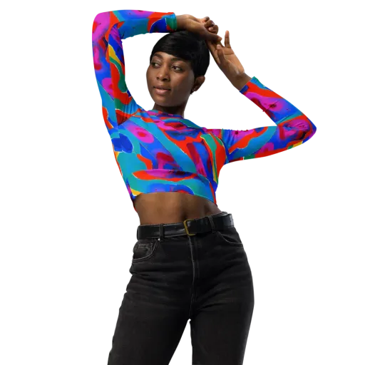 Irvin Rhapsody on a Long Sleeve Crop Top