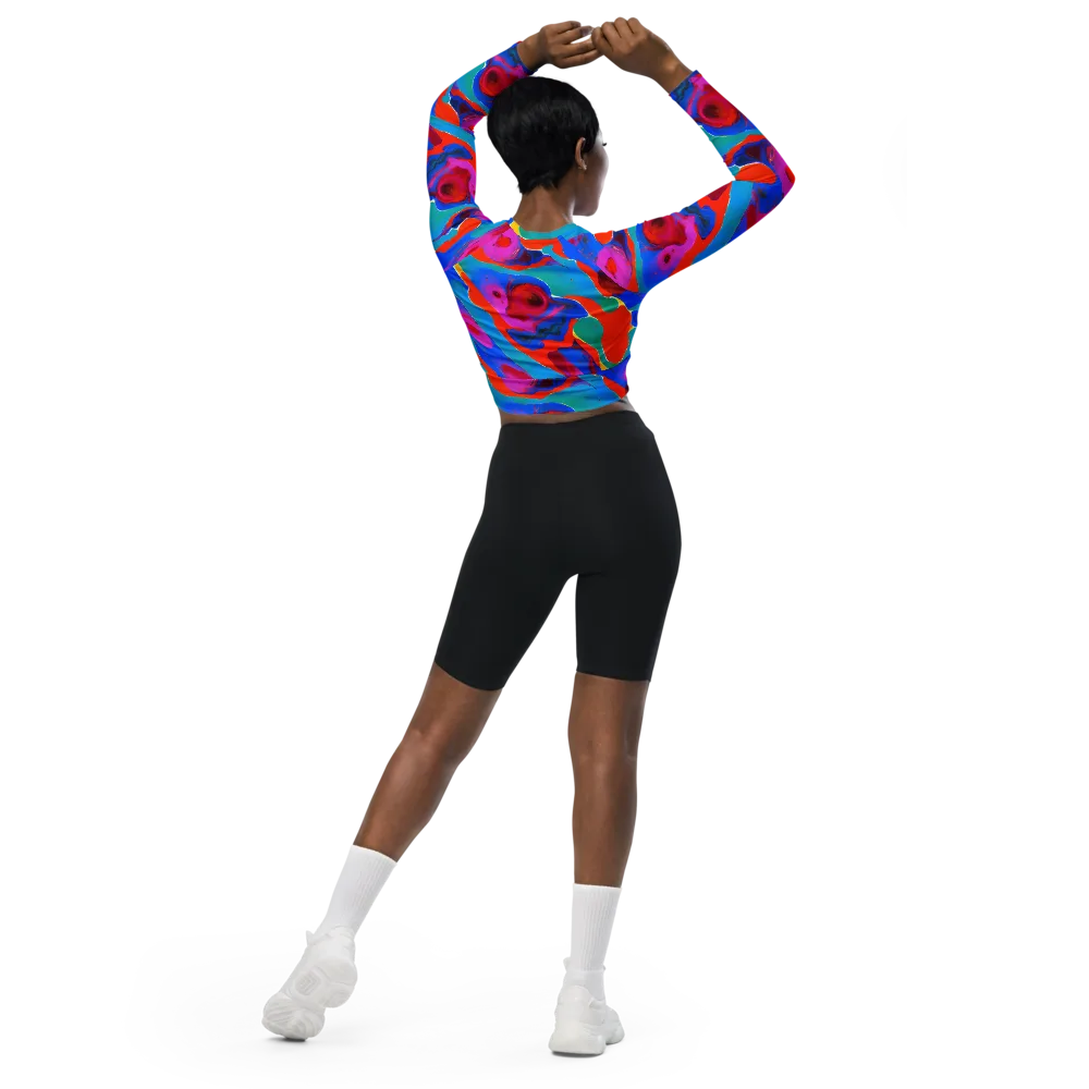 Irvin Rhapsody on Long Sleeve Crop Top — Back