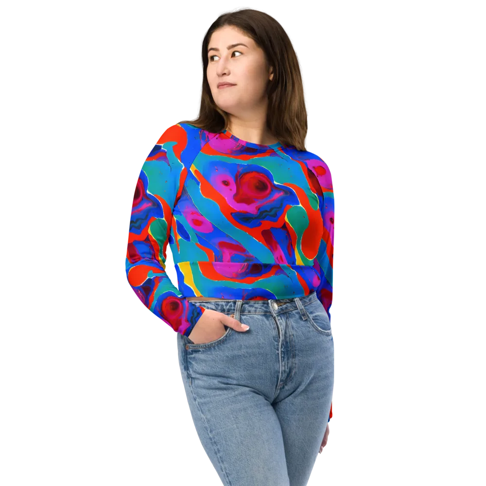 Irvin Rhapsody on Long Sleeve Crop Top — Front
