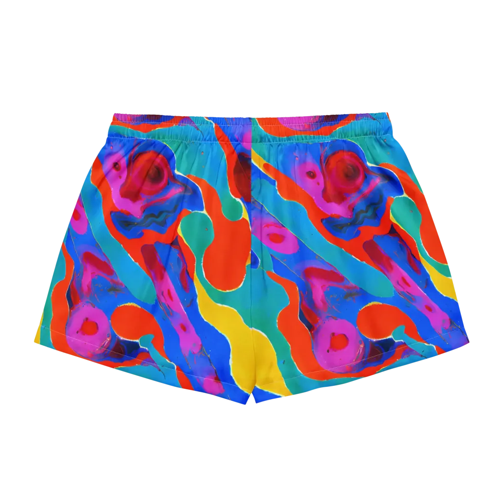 Irvin Rhapsody on Women's Pajama Shorts — Back