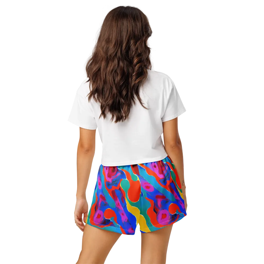 Irvin Rhapsody on Women's Pajama Shorts — Back