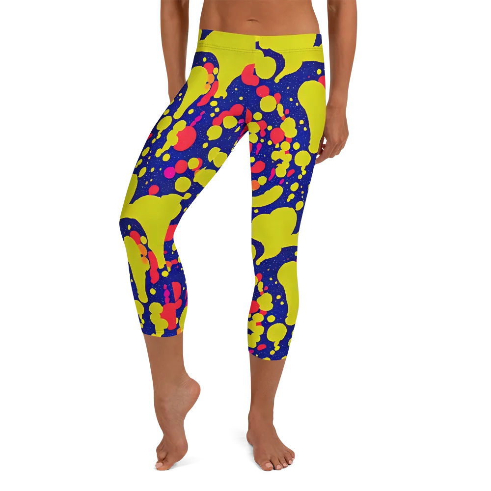 Void Visions on Capri Leggings — Front