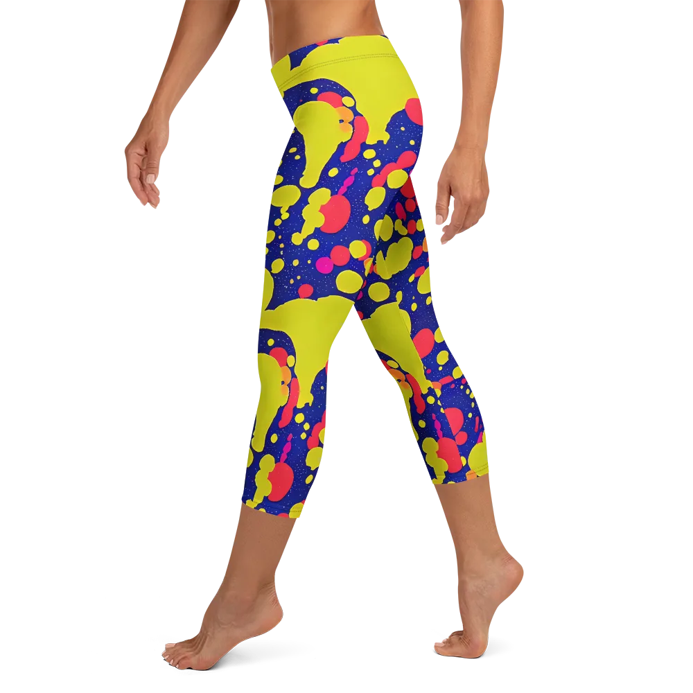 Void Visions on Capri Leggings — Left