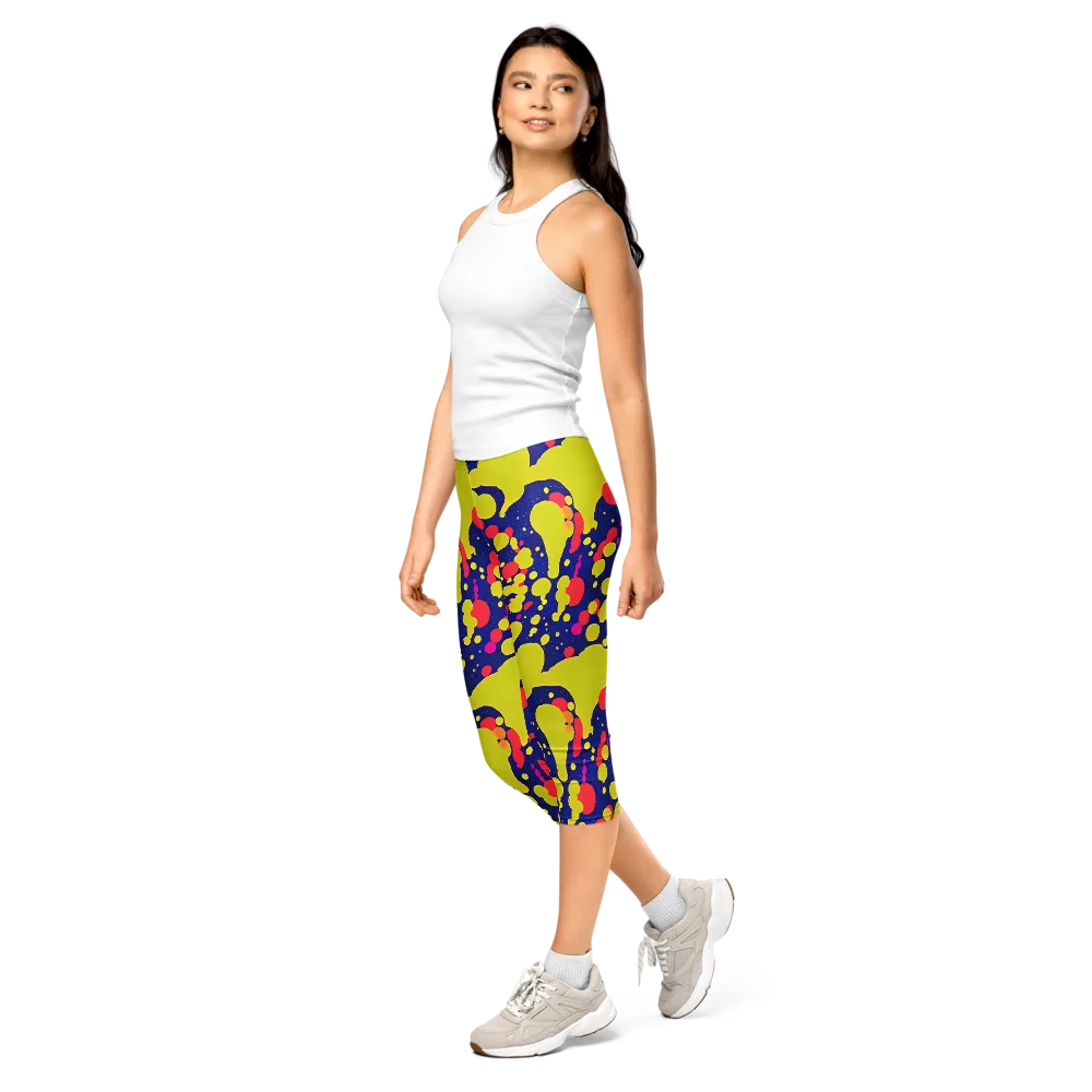 Void Visions on Capri Leggings — Left Front