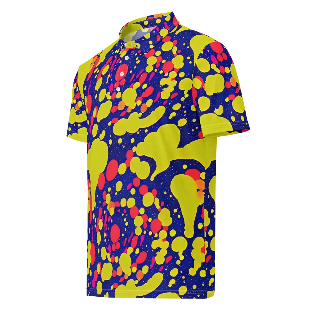Void Visions on Men's Slim Fit Polo Shirt — Left Front