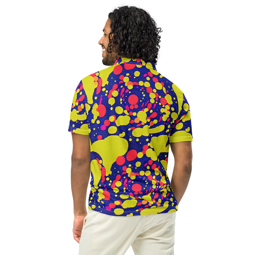 Void Visions on Men's Slim Fit Polo Shirt — Back