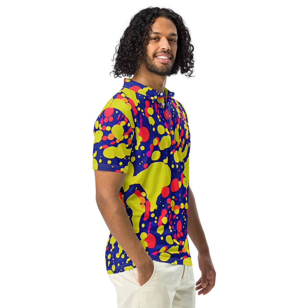 Void Visions on Men's Slim Fit Polo Shirt — Right Front