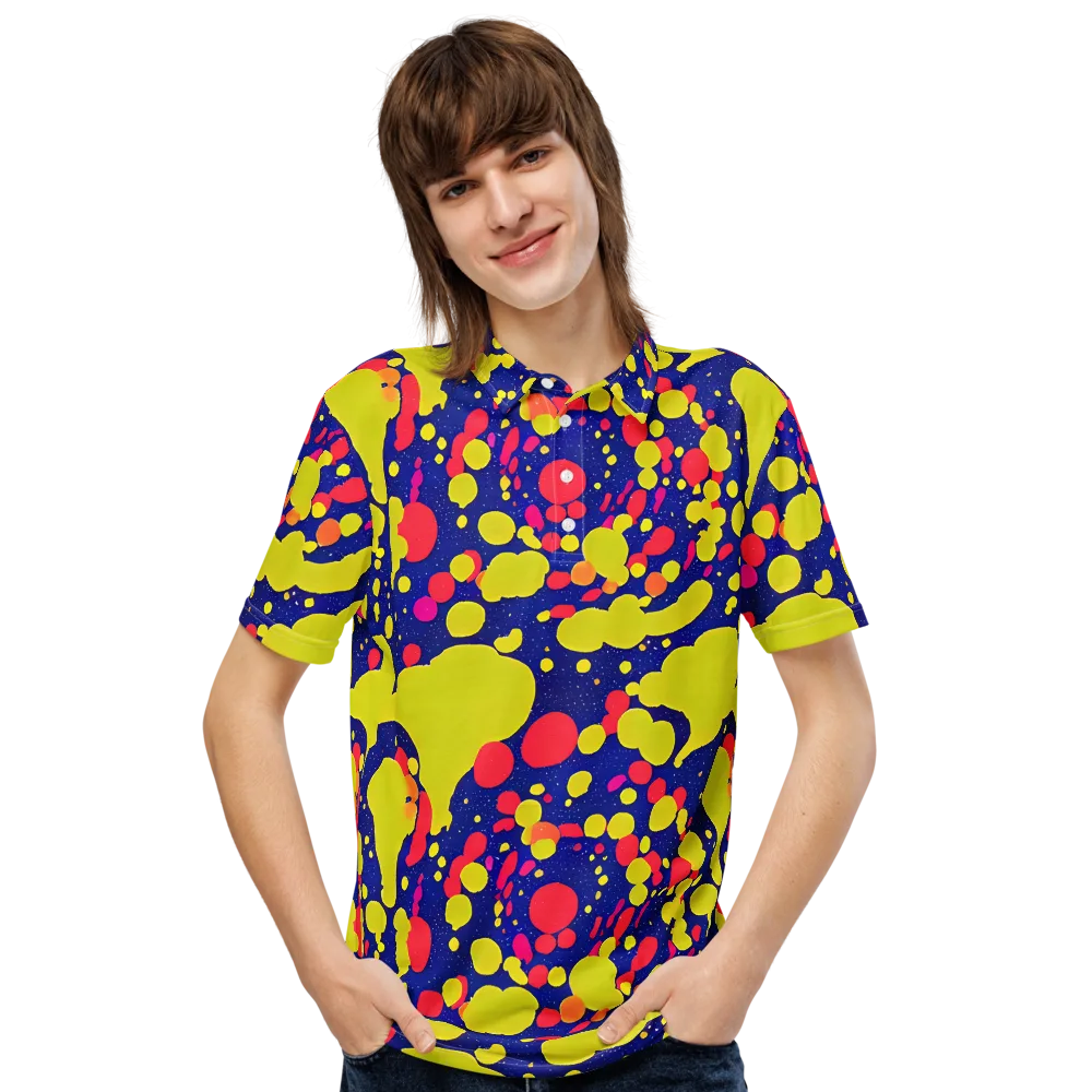 Void Visions on Men's Slim Fit Polo Shirt — Front