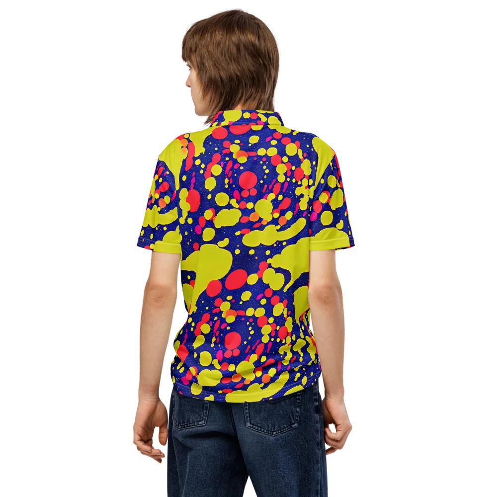 Void Visions on Men's Slim Fit Polo Shirt — Back