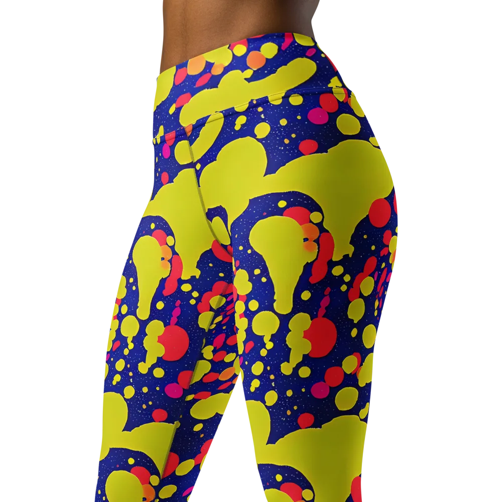 Void Visions on Yoga Leggings — Left Front