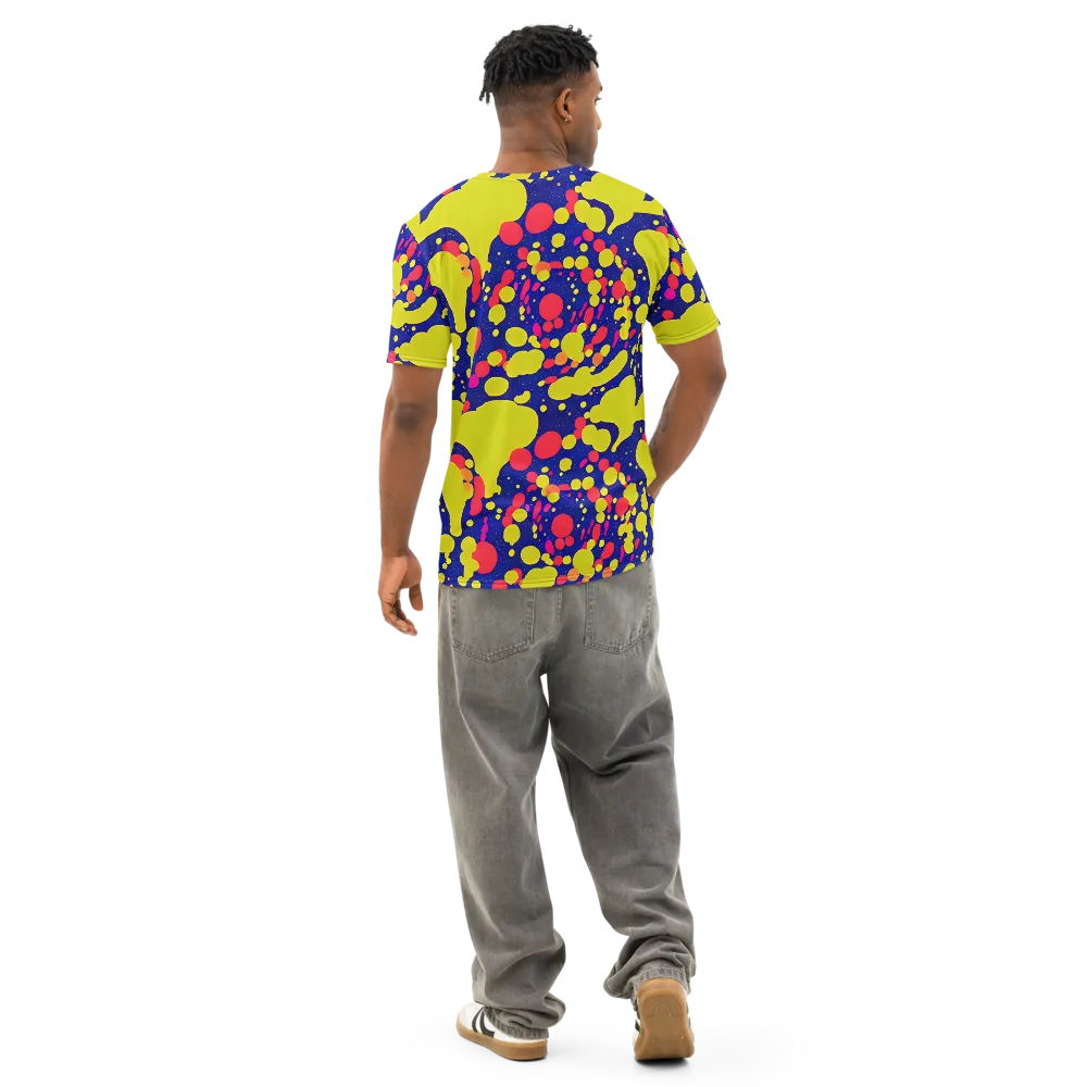 Void Visions on Men's Cotton Crew Neck T-Shirt — Back