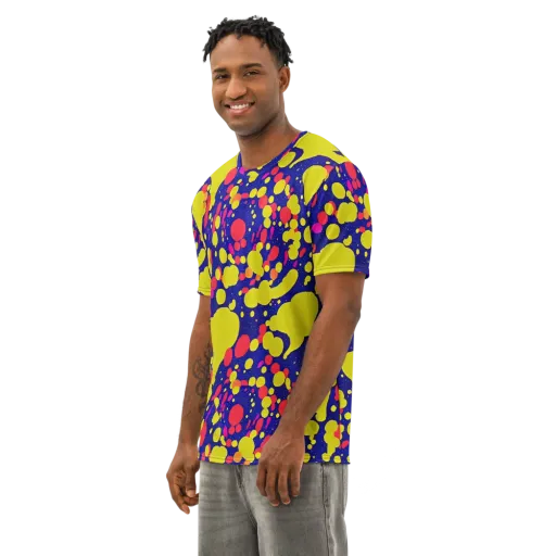 Void Visions on a Men's Cotton Crew Neck T-Shirt