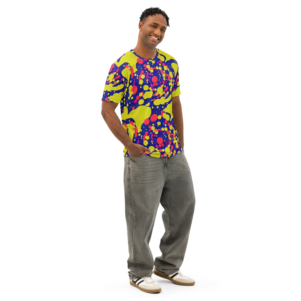 Void Visions on Men's Cotton Crew Neck T-Shirt — Right Front