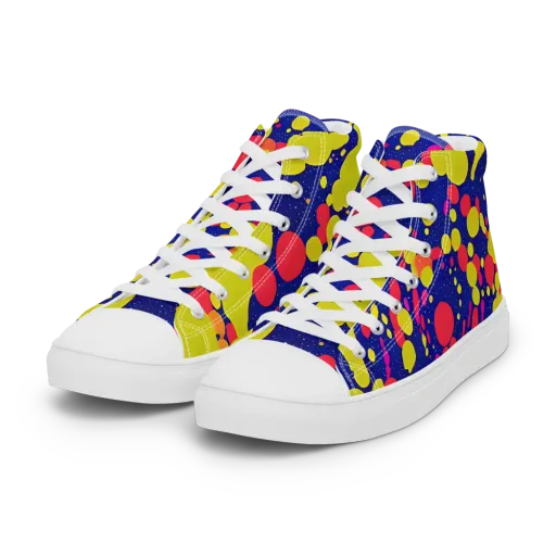 Void Visions on a Women's High Top Canvas Shoes