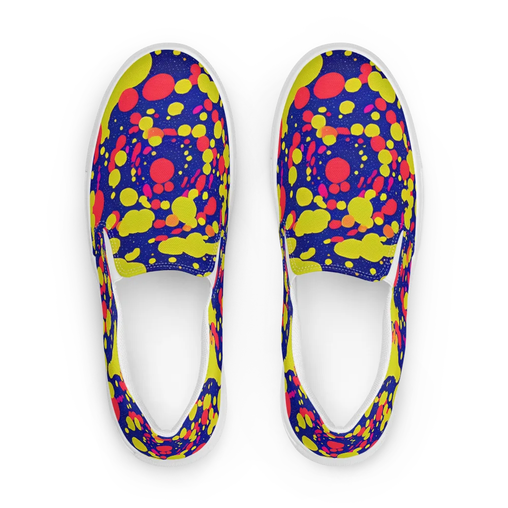 Void Visions on Men's Slip-On Canvas Shoes — Front