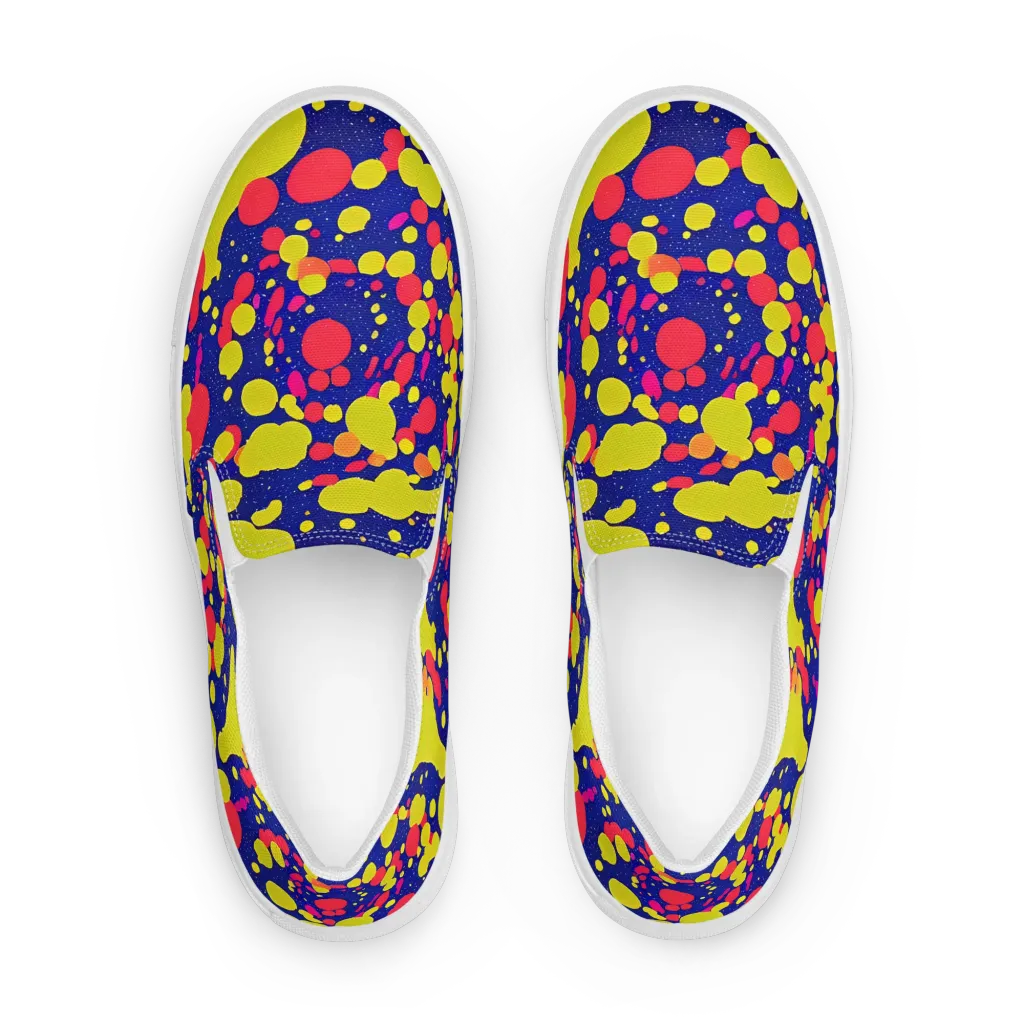 Void Visions on Women's Slip-On Canvas Shoes — Front