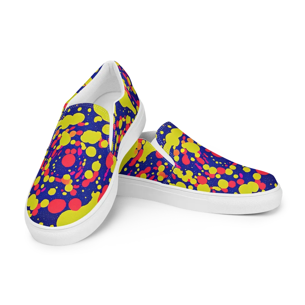 Void Visions on Women's Slip-On Canvas Shoes — Left Front