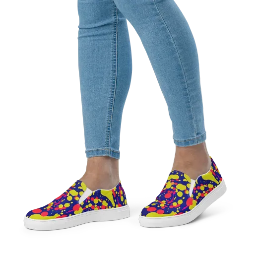 Void Visions on a Women's Slip-On Canvas Shoes