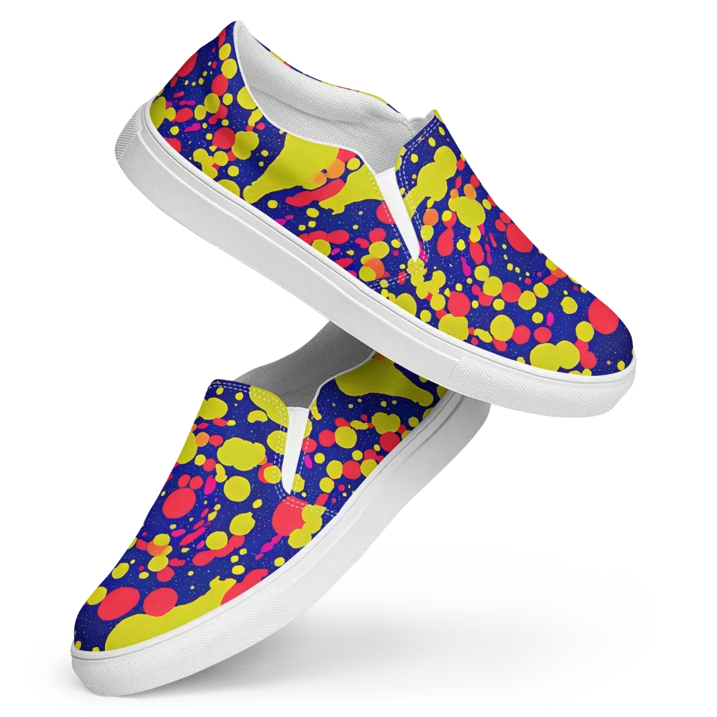 Void Visions on Women's Slip-On Canvas Shoes — Front