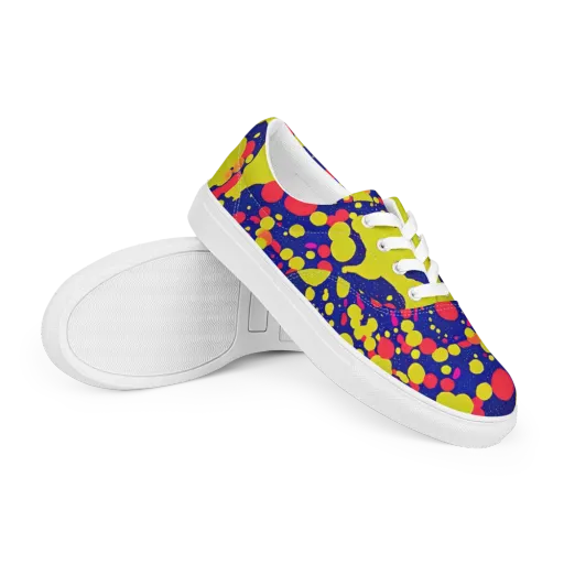 Void Visions on a Men's Lace-Up Canvas Shoes