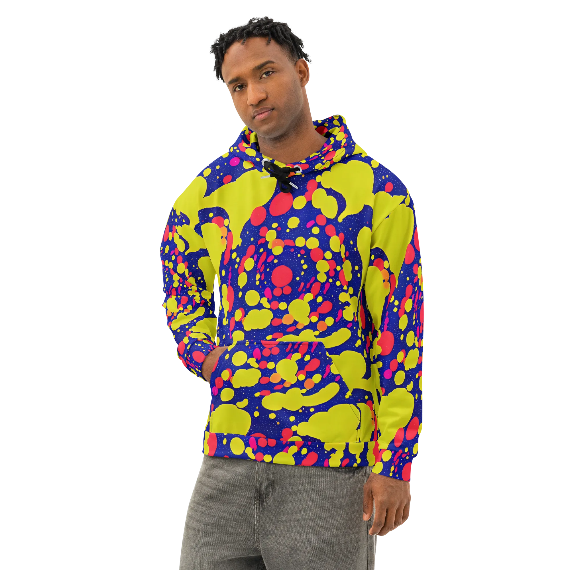 Void Visions on Cotton Hoodie — Left Front