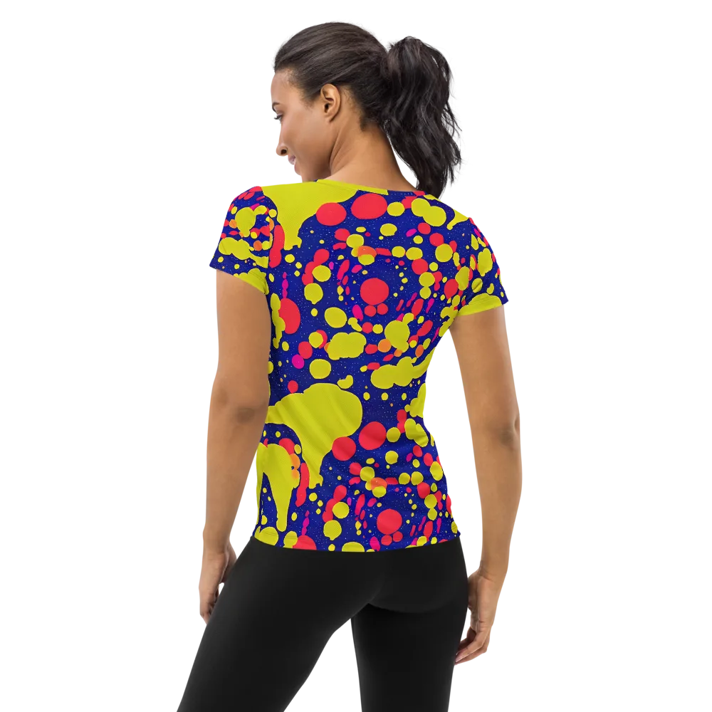 Void Visions on Women's Athletic T-Shirt — Back