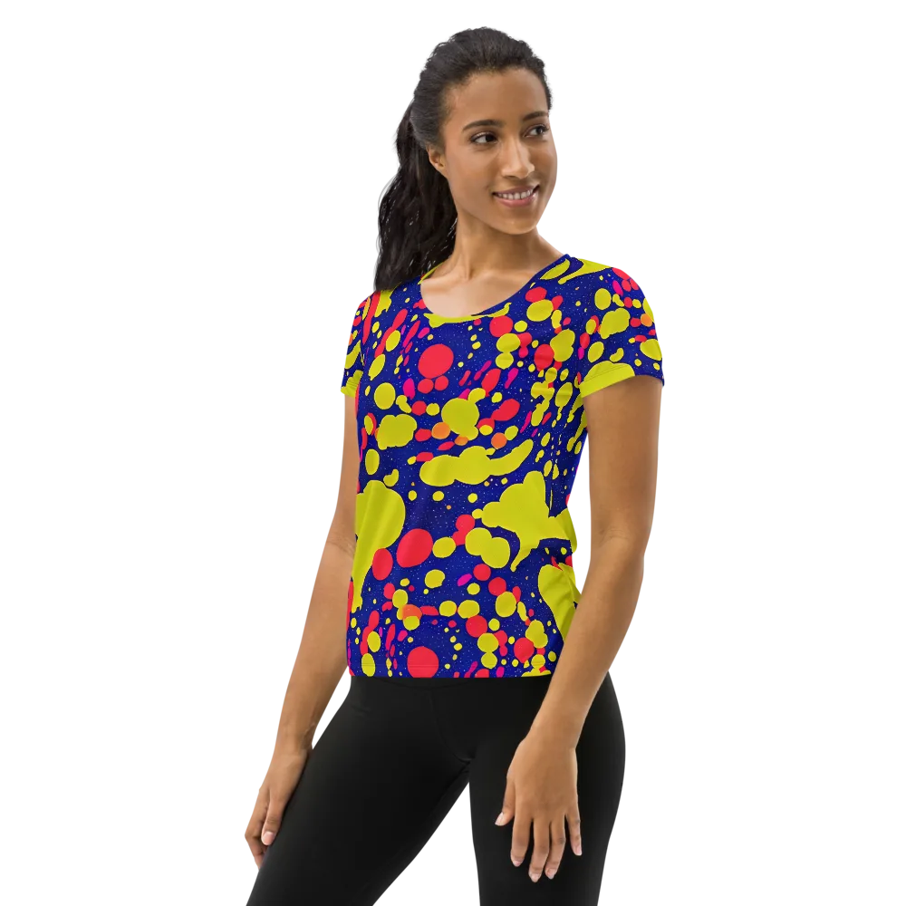 Void Visions on Women's Athletic T-Shirt — Left