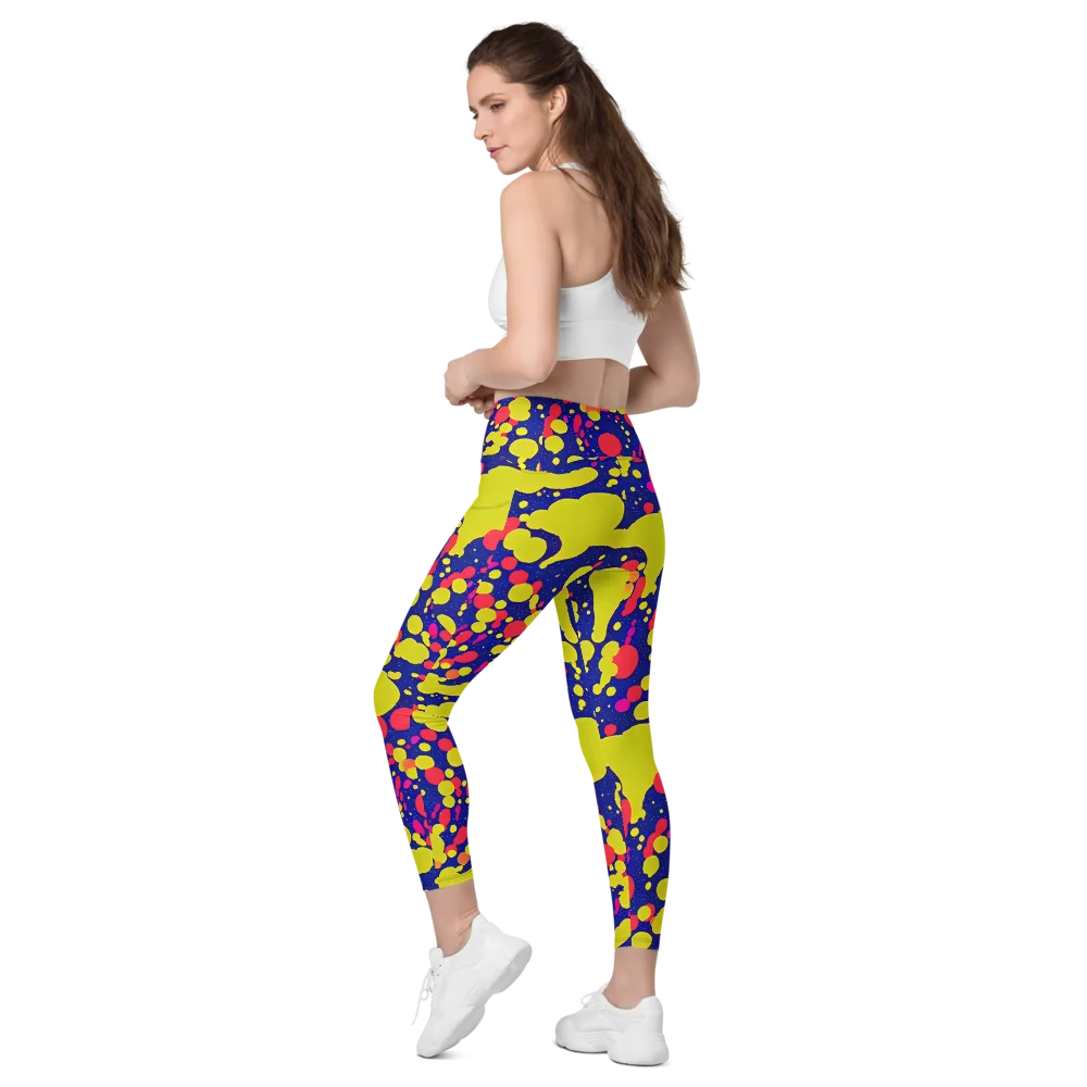 Void Visions on Leggings with Pockets — Left Back