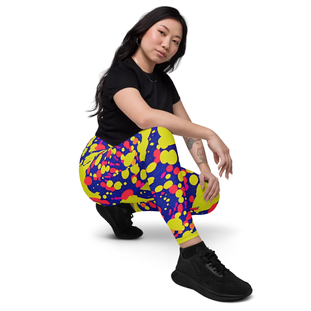 Void Visions on Leggings with Pockets — Right Front