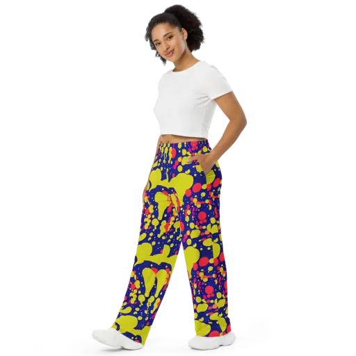 Void Visions on a Wide-Leg Pants