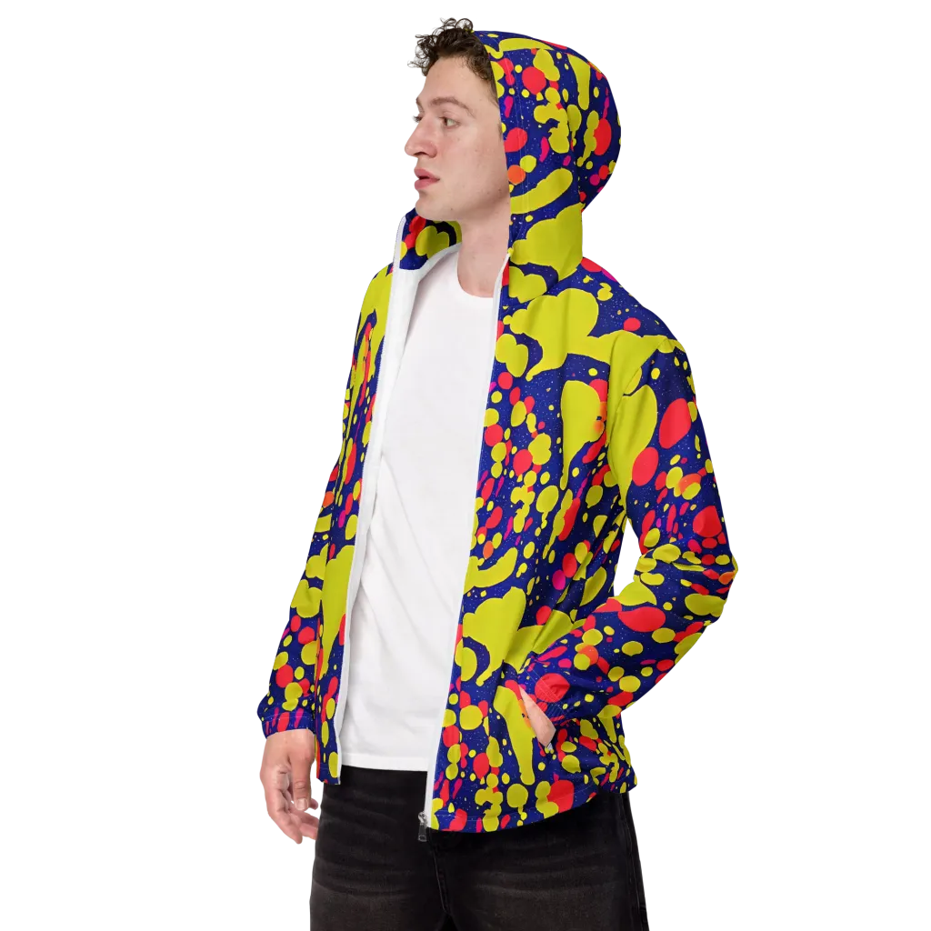 Void Visions on Men's Windbreaker — Left Front