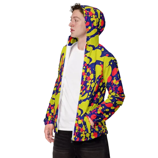Void Visions on a Men's Windbreaker