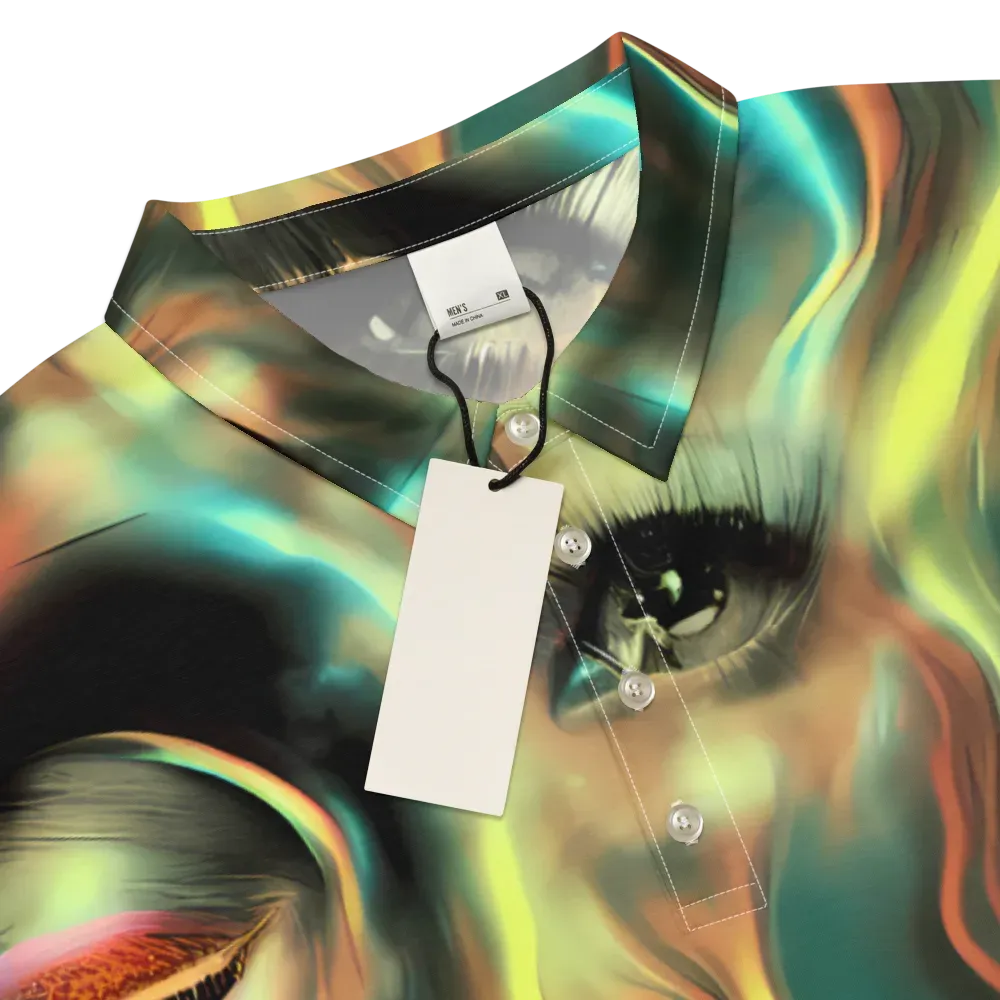 Newtonian Visage on Men's Slim Fit Polo Shirt — Product details