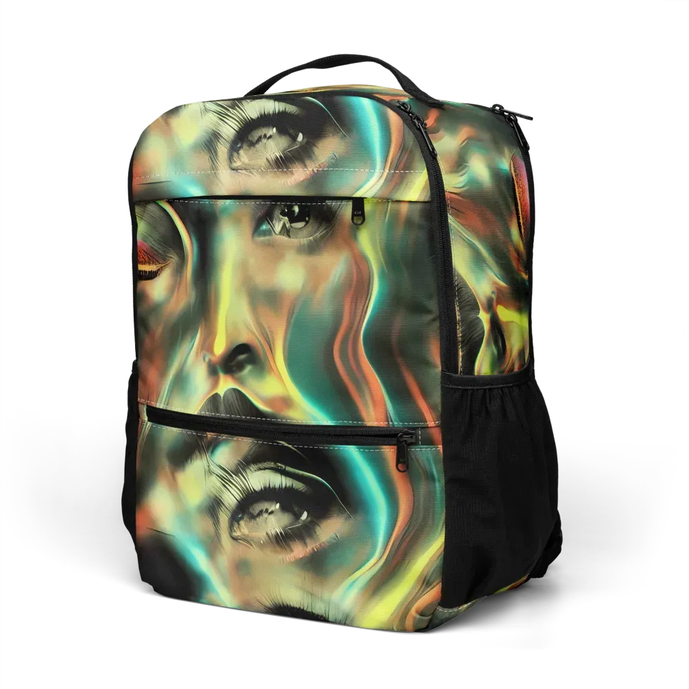 Newtonian Visage on Utility Backpack — Left Front