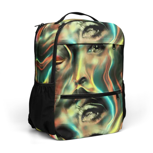 Newtonian Visage on a Utility Backpack