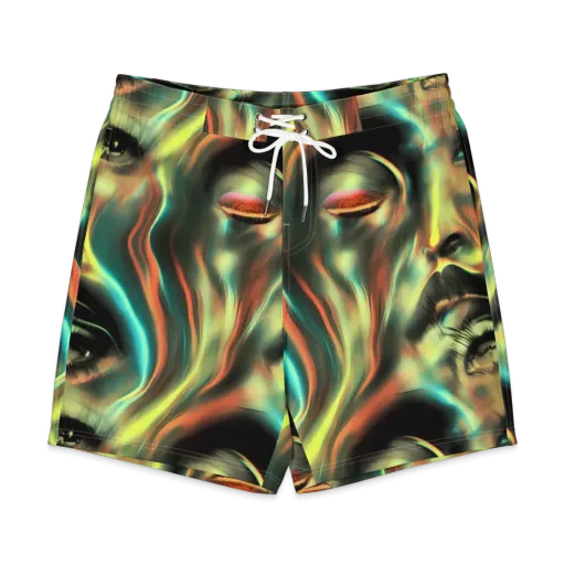 Newtonian Visage on a Men's Board Shorts