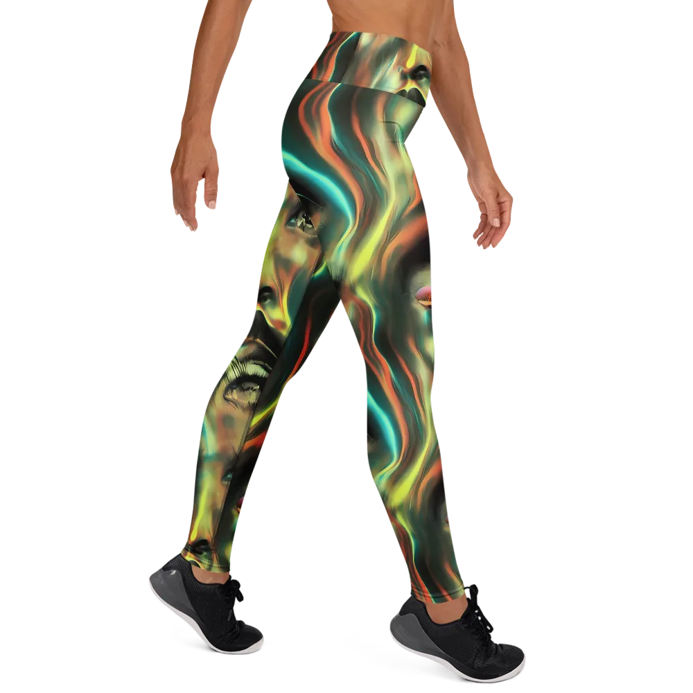 Newtonian Visage on Yoga Leggings — Right