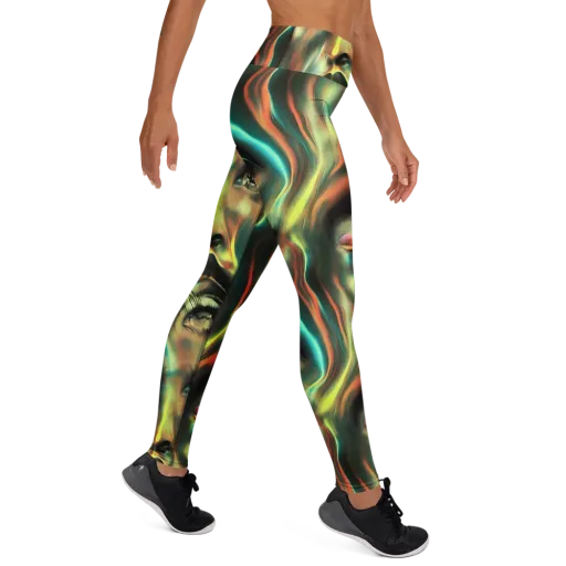 Newtonian Visage on a Yoga Leggings