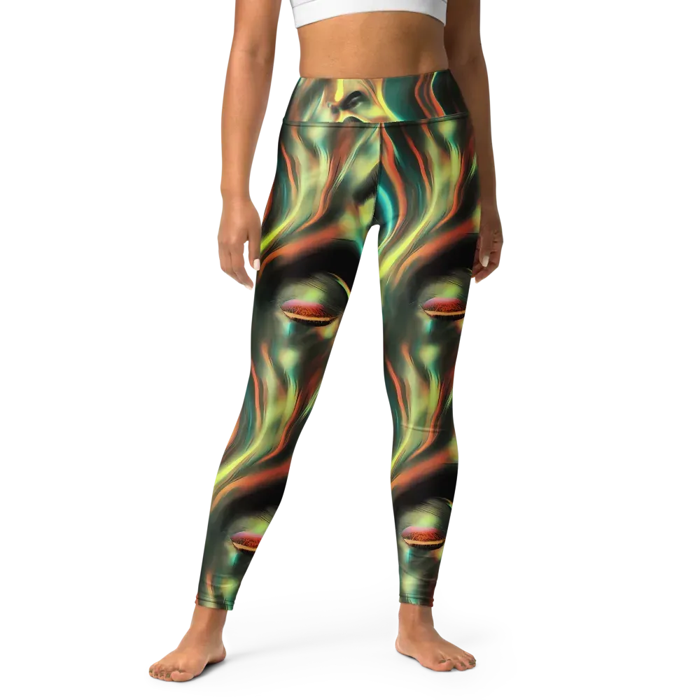 Newtonian Visage on Yoga Leggings — Front