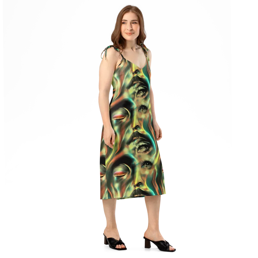 Newtonian Visage on Slip Dress — Right Front
