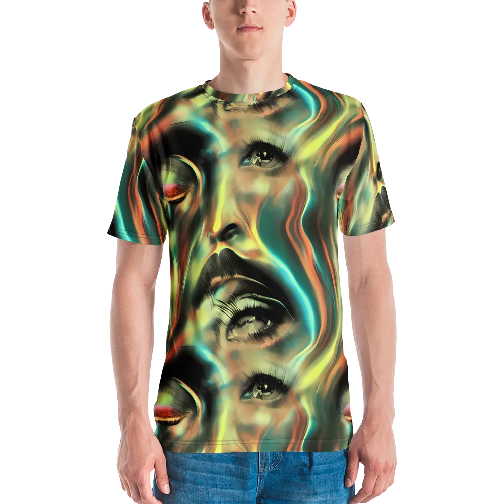 Newtonian Visage on Men's Crew Neck T-Shirt — Front