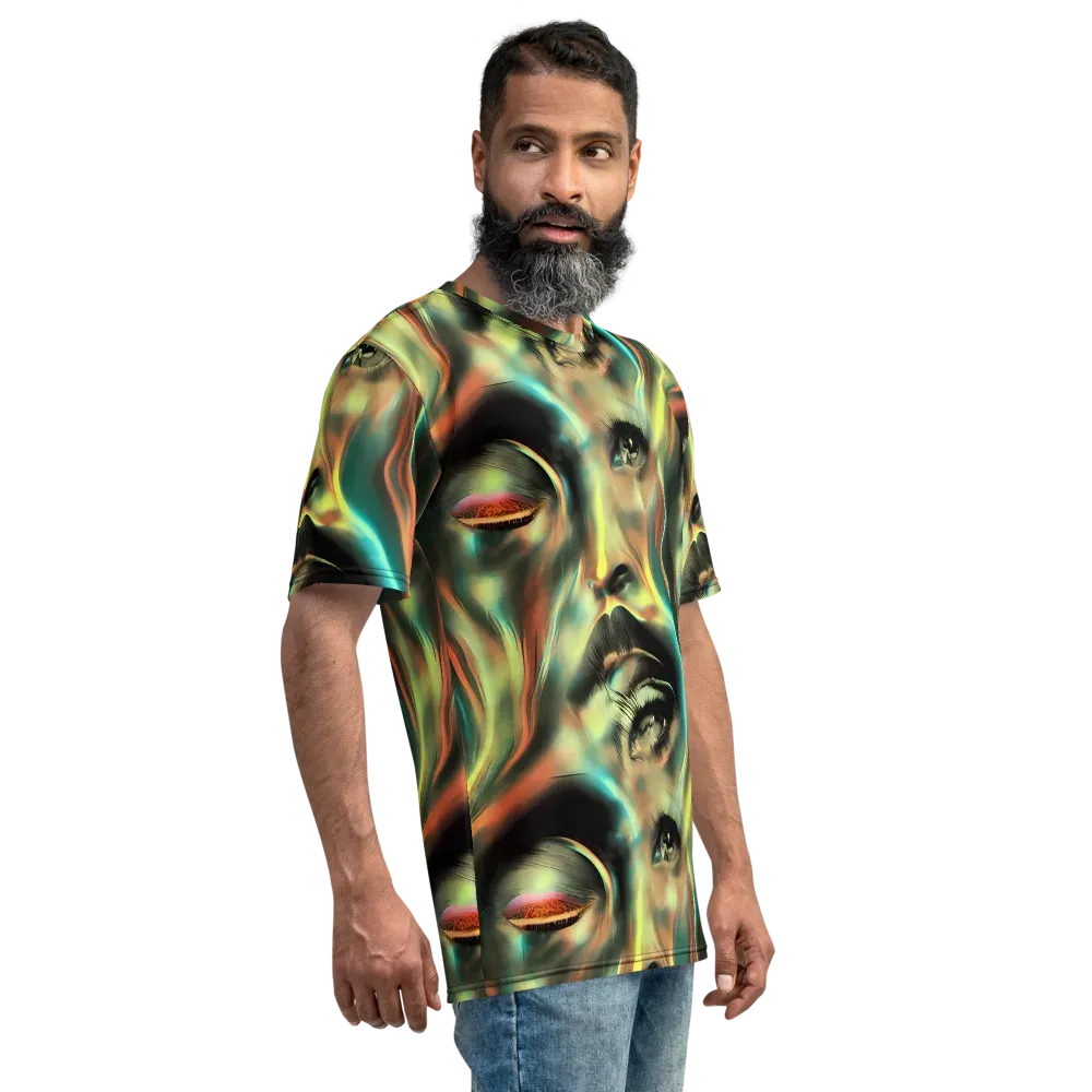 Newtonian Visage on Men's Crew Neck T-Shirt — Right