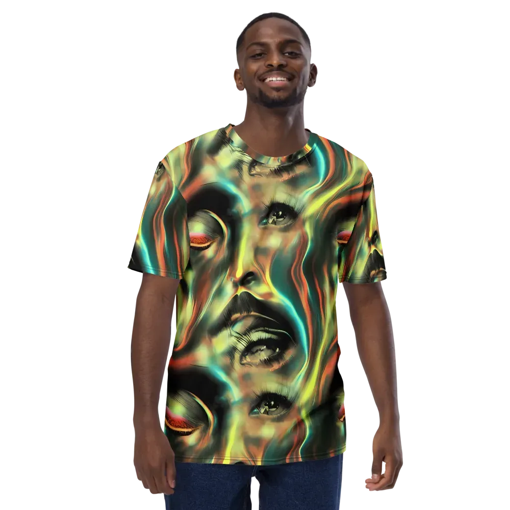 Newtonian Visage on Men's Crew Neck T-Shirt — Front