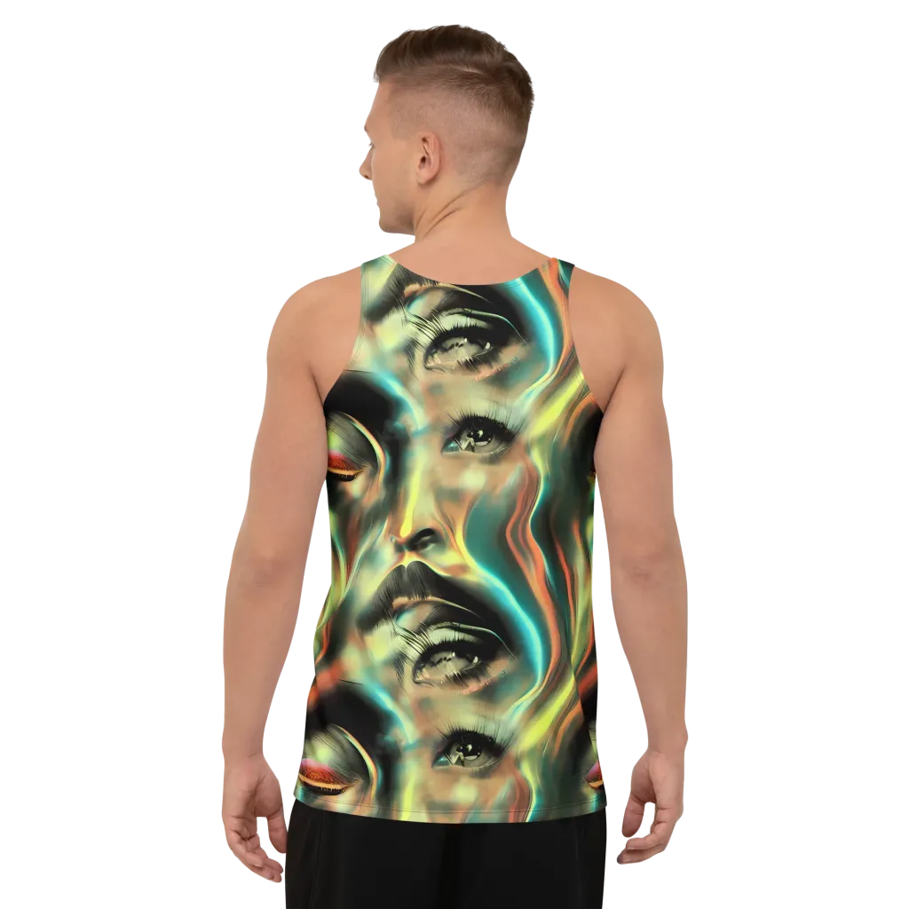 Newtonian Visage on Men's Tank Top — Back